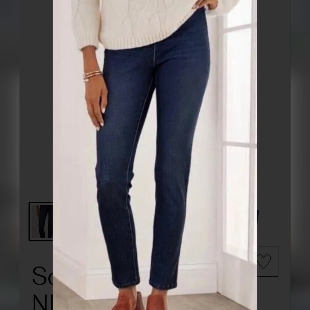 Soft Surroundings Pull-on Jeans Size XS